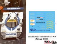 1:24 Mazda 787B Le Mans 1991 Markings Decals