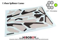1:24 Urban Splinter Camo (Camouflage) Decals