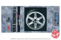 1:24 Volk Racing TE37 17" Wheels and Tyres (White)