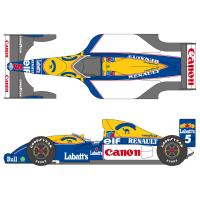 1:24 Williams FW14 and FW14B Decals (Hasegawa)