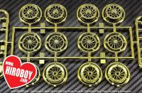 1:24 17" Wire Wheels Gold Type