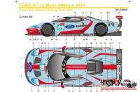1:24 Ford GT #69 #68 24 Hours Le Mans 2019 (Team USA) Decals