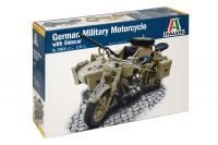 1:9 BMW R75 German Military Motorcycle with Sidecar