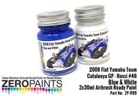 2008 Fiat Yamaha Team Catalunya GP - Rossi #46 Blue & White - 2x30ml