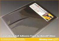 2mm Black Self Adhesive Foam for MotoGP Bikes