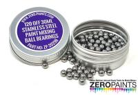 120 off Stainless Steel Paint Mixing Ball Bearings for 30ml