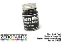 Black Paint 30ml - Similar to Tamiya X1