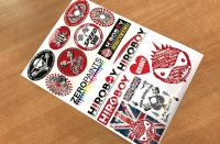 A4 Sheet of Hiroboy Stickers