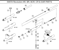 Iwata Revolution SAR airbrush 0.5mm Nozzle