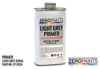 Light Grey Primer 250ml Airbrush Ready - New and Improved