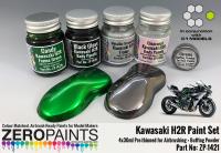 Kawasaki H2R Paint Set 4x30ml + Chrome Buffering Powder