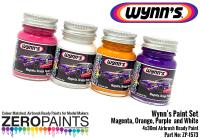 Wynn's Sponsor Paint Set 4x30ml (Magenta, Purple, Orange and White)
