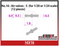 1:20/1:24 Air valves Large [12 pieces] P1032