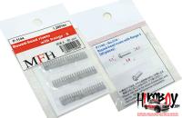 Metal Rivets Series No.S10 : Round-Head Rivets with Flange - S (60pcs)