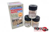 Mr Hobby Weathering Pastel Set 1 - Dirt, Dust and Mud