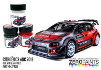 Citroën C3 WRC 2018 Red - White - Metallic Grey Paint Set 3x30ml