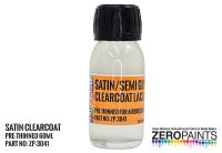 Satin (Semi Gloss) Clearcoat Lacquer 60ml (Pre-Thinned for Airbrushing)
