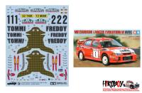 Spare Tamiya Decal Sheet B 1:24 Mitsubishi Lancer Evo VI WRC - 24220