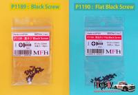 Black Screw M1.4 x 3mm 30pcs (Round Head) P1189