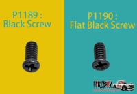 Black Screw M1.4 x 3mm 30pcs (Round Head) P1189