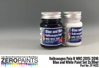 Volkswagen Polo R WRC 2015/2016 - Blue and White Paint Set 2x30ml
