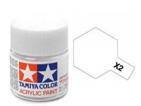 Tamiya Acrylic Mini X-2 White  (Gloss) - 10ml Jar