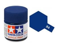 Tamiya Acrylic Mini X-4 Blue (Gloss) - 10ml Jar