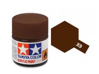 Tamiya Acrylic Mini X-9 Brown (Gloss) - 10ml Jar