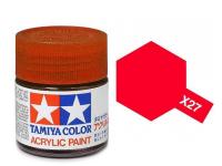 Tamiya Acrylic Mini X-27 Clear Red (Gloss) - 10ml Jar