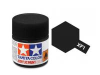 Tamiya Acrylic Mini XF-1 Flat Black - 10ml Jar