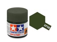 Tamiya Acrylic Mini XF-58 Olive Green - 10ml Jar