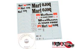 1:12 Mclaren MP4/4 1988 Marlboro Decals for Meng RS-004