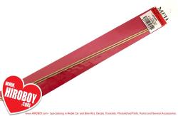 1:12 Micro Hexagon Brass Rod (flat to flat 1.5mm) 250mm long (x2)