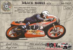 1:12 Garelli 125cc. 1982 Pilot Angel Nieto