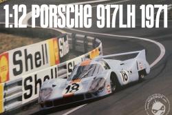 Model Factory Hiro K349 1:43 Porsche 917 LH 1971 24h #18 P.Rodriguez/J.Oliver 
