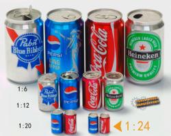 1:20 Scale Drinks Cans