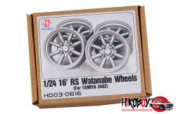 1:24 16"' RS Watanabe Wheels For 240ZG