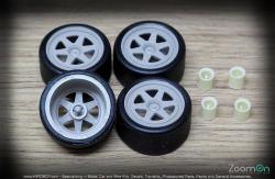 1:24 18'' SSR Hasemi Prot-S Wheels and Tyres