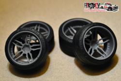 1:24 18" Wheels Dub Attack 5 with Tyres