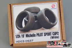 1:24 19" Michelin Pilot Sport Cup 2 Tyres x4 (Wide)