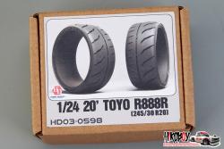 1:24 20" Toyo R888R (245/35 R20) Tyres