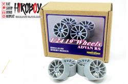 1:24 19" Advan RS Resin Wheels