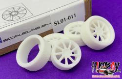 1:24 20" Lorinser LM6 Wheels and Resin Tyres