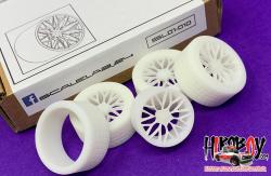 1:24 22" S200H HRE Wheels and Resin Tyres