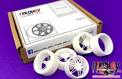 1:24 21" Audi RS Wheels and Resin Tyres