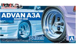 1:24 Advan A3A Short Rim 14" Wheels and Tyres