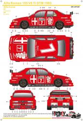 1:24 Alfa Romeo 155 V6 TI DTM 1993 Decals (Tamiya)