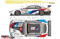 1:24 SK24075 BMW M6 GT3 VLN 2018 Team Schnitzer Decals (Platz)