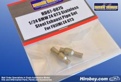 1:24 BMW Z4 GT3 Stainless Steel Exhaust Pipe Set For Fujimi
