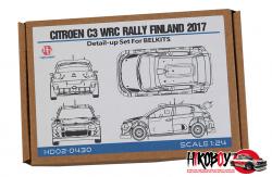 1:24 Citroen C3 WRC Rally Finland 2017 Detail-up Set For Belkits（PE+Metal parts+Resin）